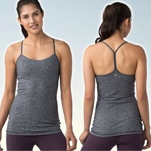 LULULEMON Power Pose Tank Sz 4
Heathered Black
